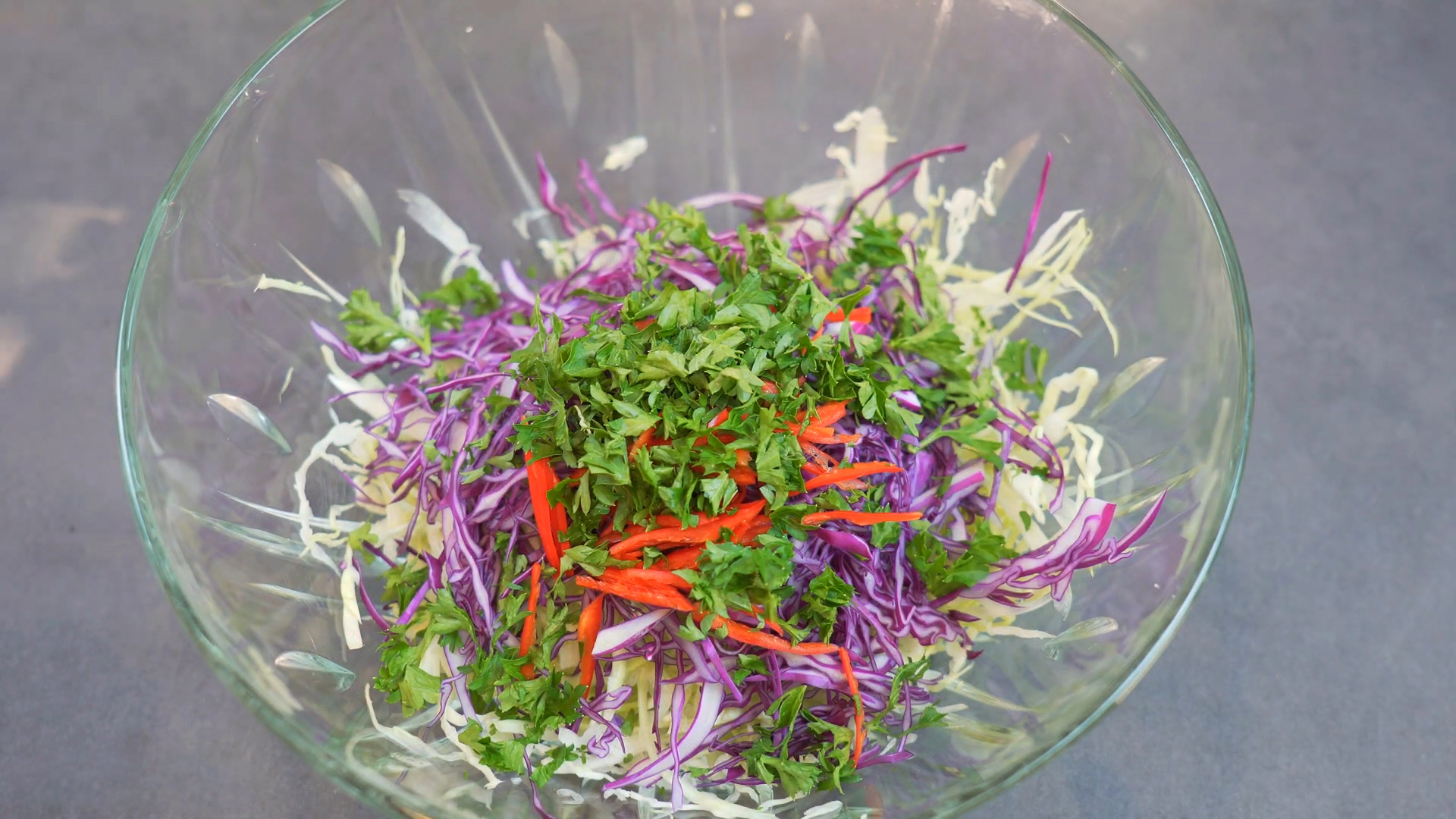trộn salad bắp cải